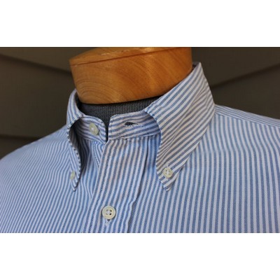 Men's Stripe long sleeve Oxford shirt .