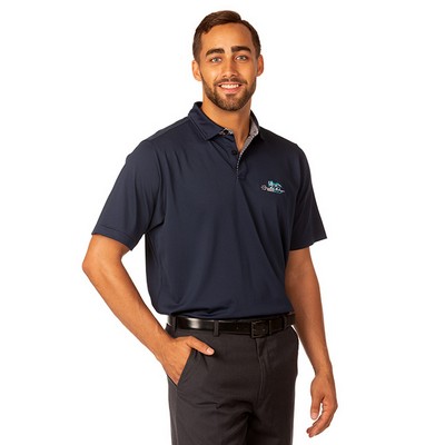 Zorrel® Islington Mens Stretch Polo with Stripe Accents