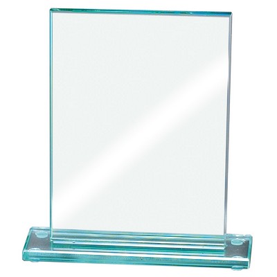 Medium Jade Glass Rectangle Award