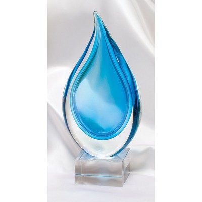 Tear Drop Art Glass