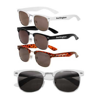 Half Frame Semi-Rimless Sunglasses