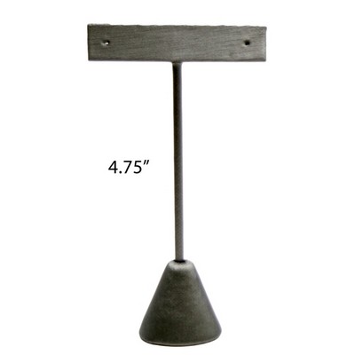 Steel Gray Small Earring Tree T-Bar Display Stand