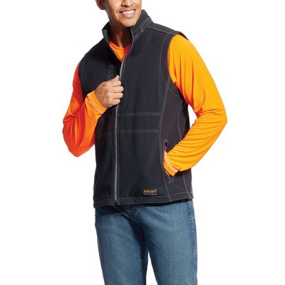 Rebar® Stretch Canvas Softshell Black Vest