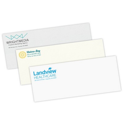 Spot Color #10 24 Lb. Stock Flat Print Stationery Envelopes