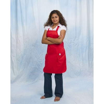 Full Length Bib Apron with 2 Front Pockets22"L X 30"W