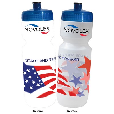 25 oz Flag Design EZ-Squeeze Bike Bottle