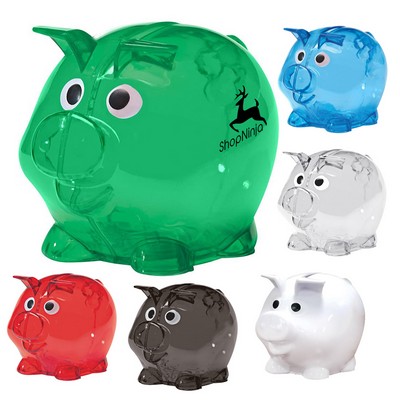 Miniature Plastic Piggy Coin Bank