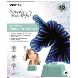 Vivitar® LED Infinity Seafoam Green Unicorn Shaped Vanity Mirror