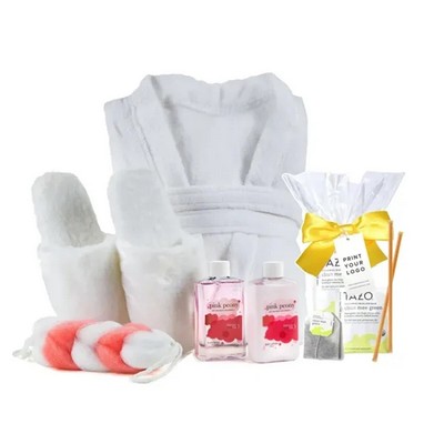 Luxury Robe, Slippers, & Spa Gift -A Great Value!