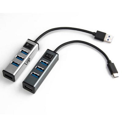 4 Port USB 3.0 Hub Splitter