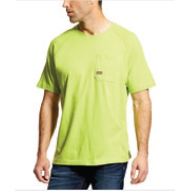 Ariat® Rebar™ Cotton Strong™ Men's Lime T-Shirt