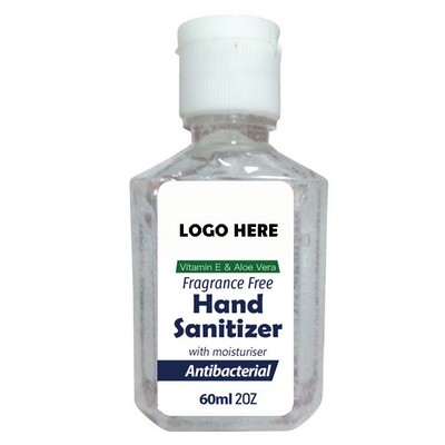 2oz Hand sanitizer 75% alcohol gel custom logo