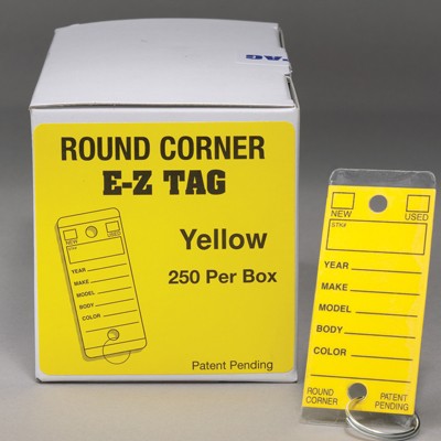 E-Z Round Corner Self Laminating Key Tags (250 Per Box)