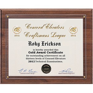 Slide-In Frame for 8½" x 11" Certificate