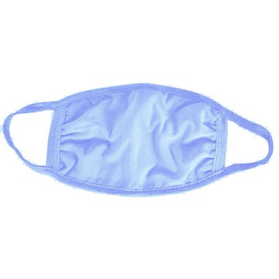 Light Blue Cotton Face Mask