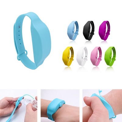 Refillable Hand Sanitizer Dispenser Silicone Wristband