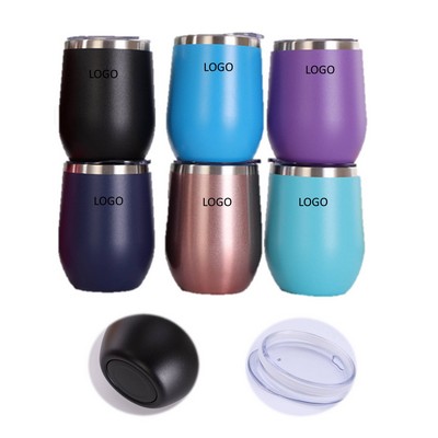 Egg Shape Car Cup 12 Oz. Portable Tumbler