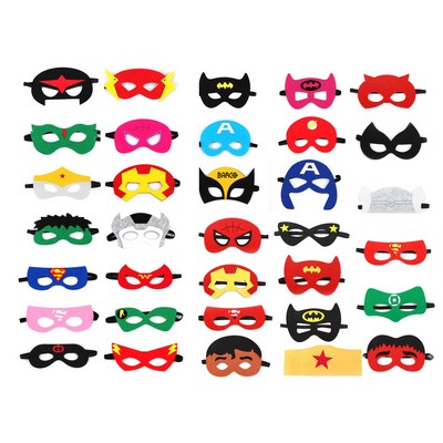 Superhero Felt Eye Masks for Party