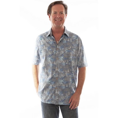 Palm Trees & Sail Boats Shirt