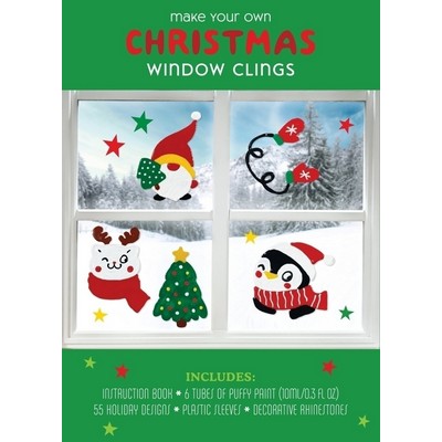 Make Your Own Christmas Window Clings (Includes: Instruction Book, 6 Tubes