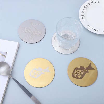 Round Stainless Steel Coasters