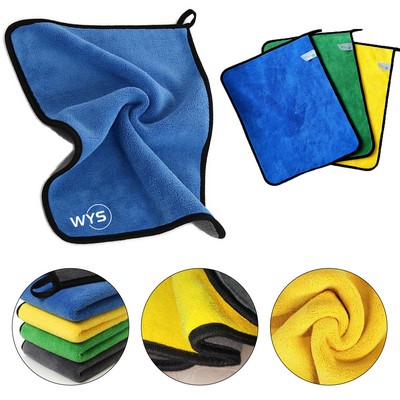 12" x 15" Multipurpose Plush Microfiber Cleaning Towel