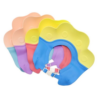 eco-friendly feature baby shower cap bath hat soft safety TPE shampoo cap