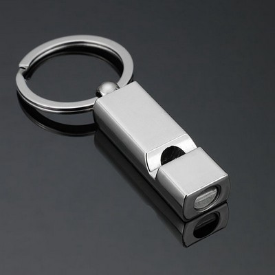 Metal Square Whistle Key Chain