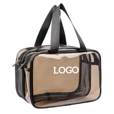 Clear PVC Toiletry Bag for Wet and Dry