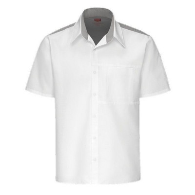 Red Kap™ Men's Short Sleeve Airflow Cook Shirt w/OilBlok - White