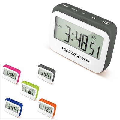 Soft Touch Widescreen Kitchen Timer/Clock