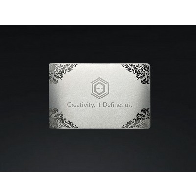 Die-Cut Silver Card