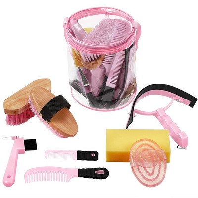 Horse Grooming Kit with Organizer PVC Bag