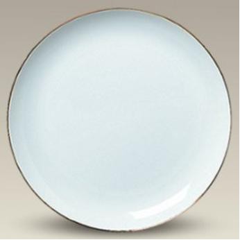 10.625'' Gold Banded Porcelain Coupe Plate