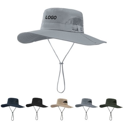 Outdoor Fishing Wide Brim Sun Bucket Hat