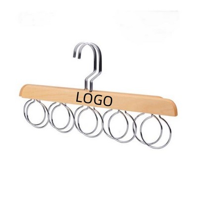 Stylish Storage Metal Ring Scarf Rack