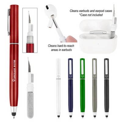 Stylus Pen With Earbud Cleaning Kit