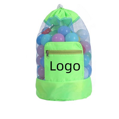 Beach Bags Toy Totes Portable Mesh Backpack