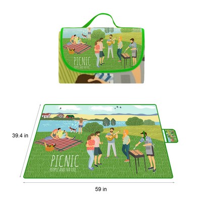 Custom Folding Outdoor Waterproof Camping Picnic Blanket