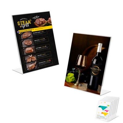 8.3'' X 6'' Acrylic Menu Card Holder