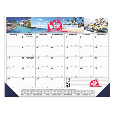 Desk Pad Calendar w/2 Corners