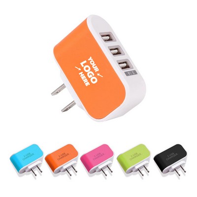 3 Port USB Universal Charging Block