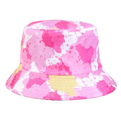 #51 Colorful Graffiti Print Pattern Bucket Hat For Men And Women