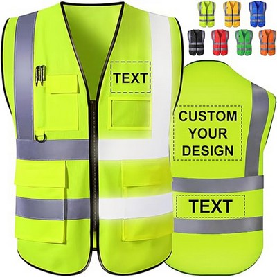 Safety Reflective Vest With Pocket