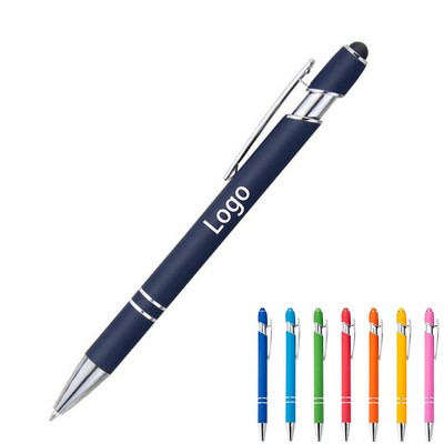 Metal Push Penaluminum Touch Ballpoint Pen