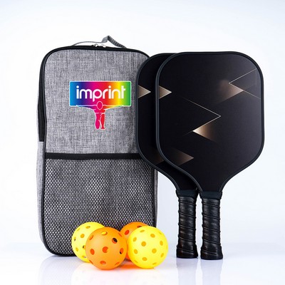 Premium Carbon Fiber Pickleball Paddle Set With Shoulder Bag