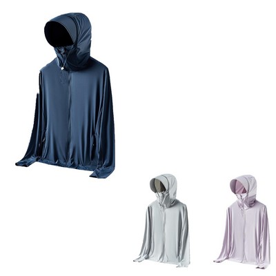 Lightweight Long-Sleeved Sun Shirt Sunscreen Hooded Jacket