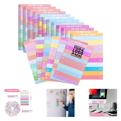 50 Sheets 3.1 x 5.1 Inch Colorful To Do List Notepad