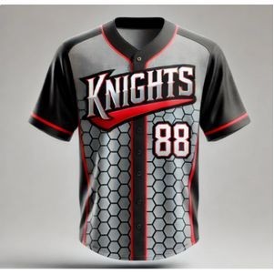 Sublimated Traditional Youth Full Button Baseball Jersey