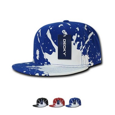 Decky Splat Pain Splatter Snapback Cap